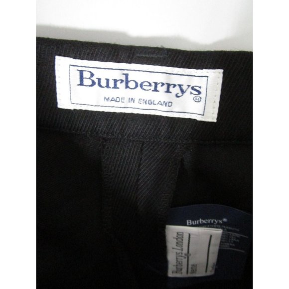 VINTAGE Burberry London Pants 14 High Rise Trouser Tapered Cuffed - Picture 7 of 10
